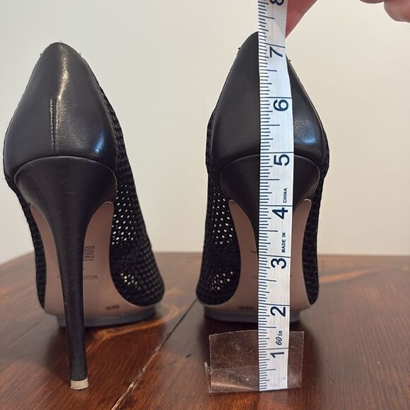 BCBGMaxAzria Mesh Ma-Kassia Black Stilletto Size 8.5 M - Picture 8 of 15